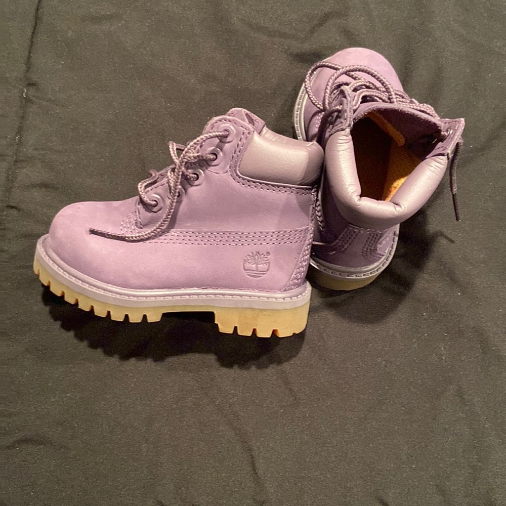 Purple Infant (5c) Timberland Boots (like new)